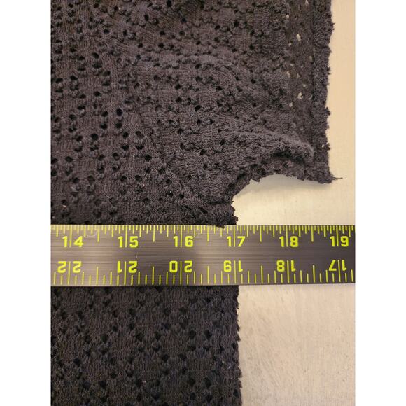 Texture & Thread Madewell Women's Top Texture Eyelet Flutter Sleeve SZ Small - Picture 8 of 9